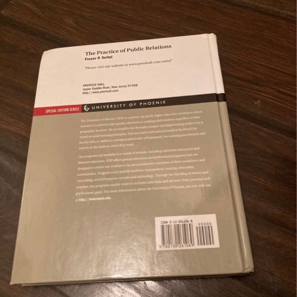 The Practice of Public Relations University of Phoenix special edition series - Picture 2 of 2